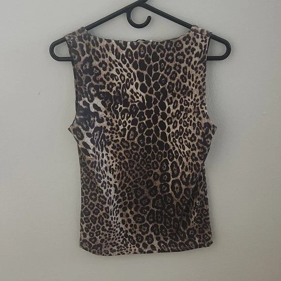 Zara Leopard Print Tank Top - Picture 3 of 5